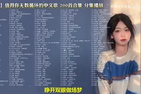 时长13小时40分 高质量中文歌 值得循环无数次的宝藏歌曲 200首合集图片