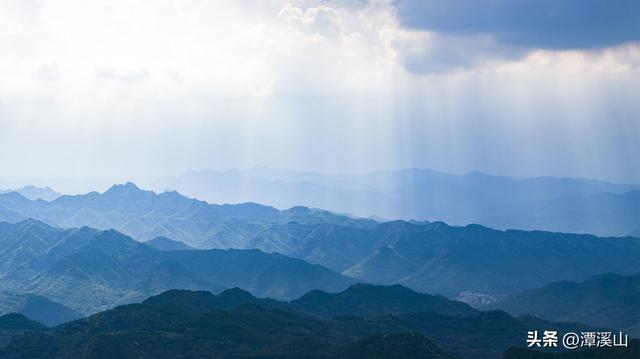如临仙境！当淄博潭溪山邂逅丁达尔效应