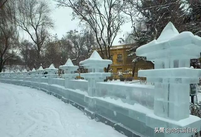 兆麟公园“闭关”中……一场冰雪视觉盛宴即将开启！