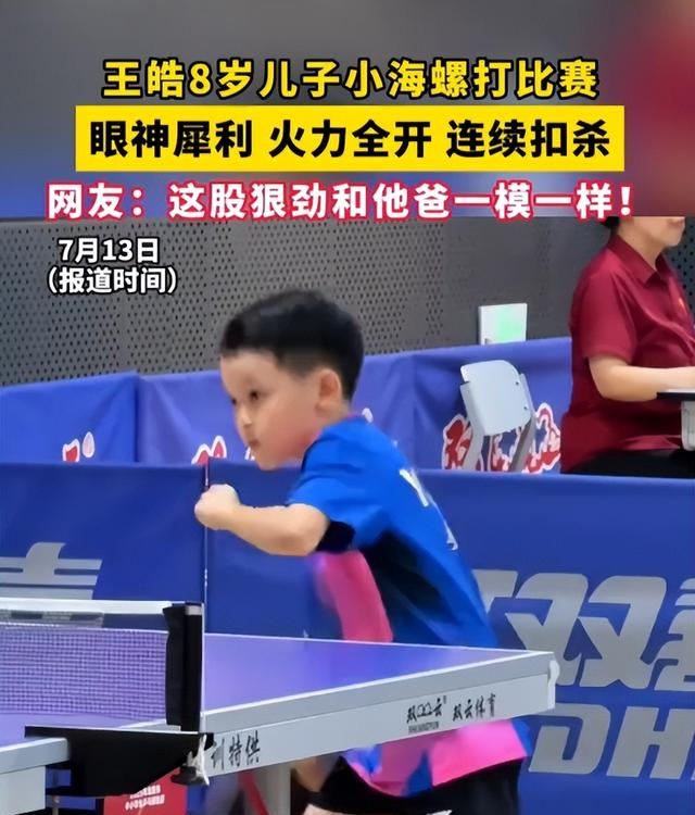 王皓做梦也没想到，自己8岁的儿子，如今已经开始给他长脸了