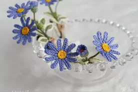 她用4年时间打通了手艺之路，好美的绣线钩花…图片