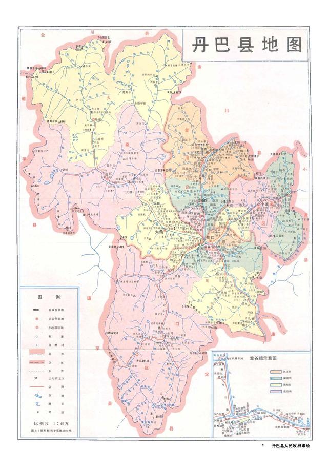 四川省丹巴县历史沿革及行政区划