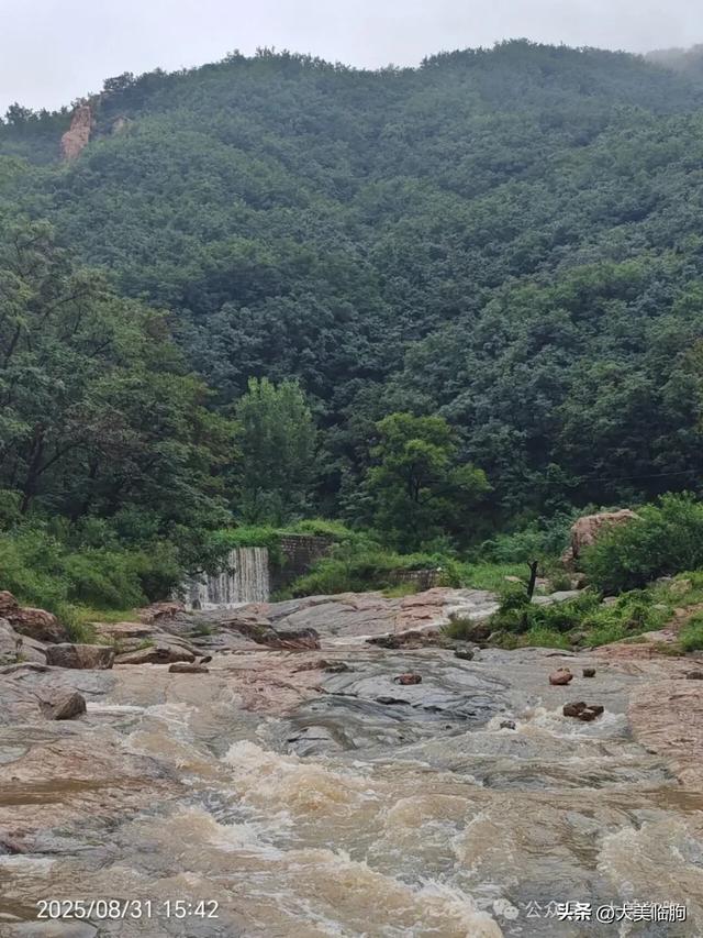 昨天临朐这个地方的雨大,山水下来非常壮观!到处都是溪流!