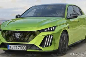 新车 | 或2025年上半年推出，新款标致308消息曝光，竞争大众高尔夫图片