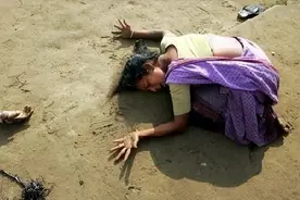 战争的受害者：巴勒斯坦废墟中的孩子们图片