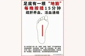 一根"地筋"藏健康，每晚按揉15分钟，肝脏感谢你！图片