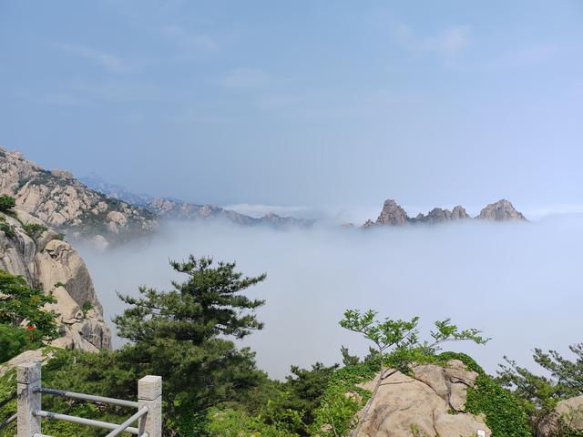 去爬崂山（仰口与太清两座山）