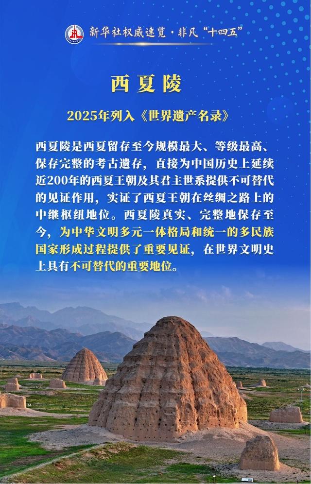 “十四五”时期，这些文化遗产成功申遗