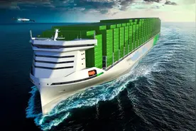 15万吨级的核动力集装箱船，此地无银三百两？图片