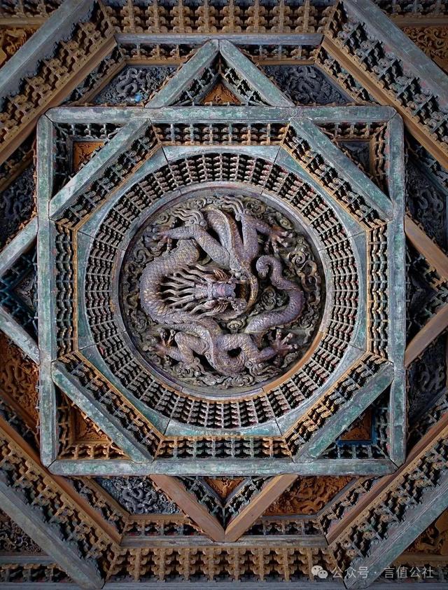 北京古建博物馆，放大10倍看细节，隆福寺藻井藏着多少秘密与奇迹
