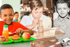 美国学校午餐：穿越岁月的美味时光图片