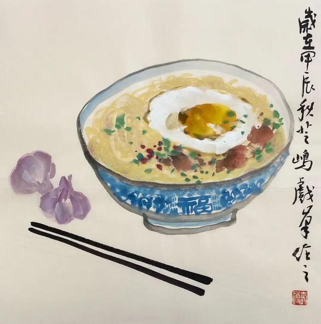 一组充满生活气息的水墨小品画，勾起了多少人的回忆