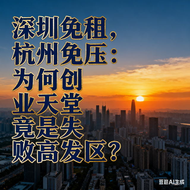 深圳免租，杭州免压：为何创业天堂竟是失败高发区？