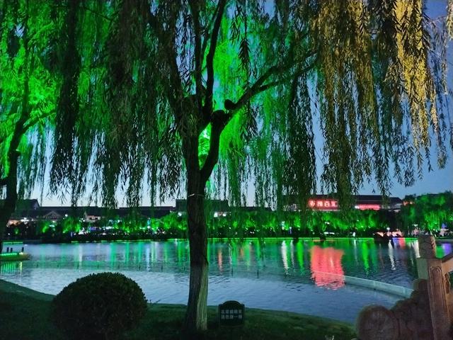 夜色中的水上公园