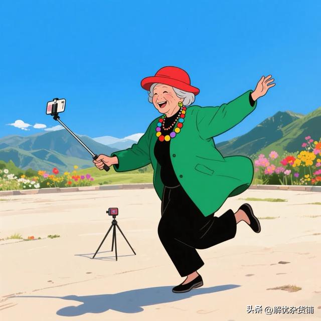 旅游景点，穿红戴绿的大妈是亮丽的风景线？还是当代照妖镜缩影？