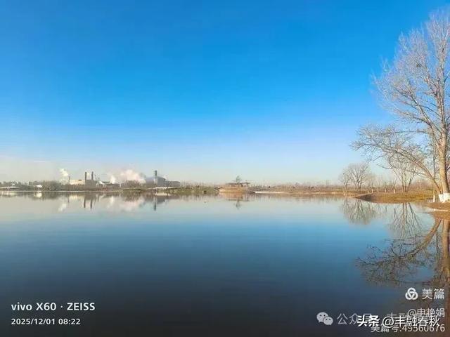 初冬北京朝阳坝河金盏淀:清寒里的静美画卷|申艳娟