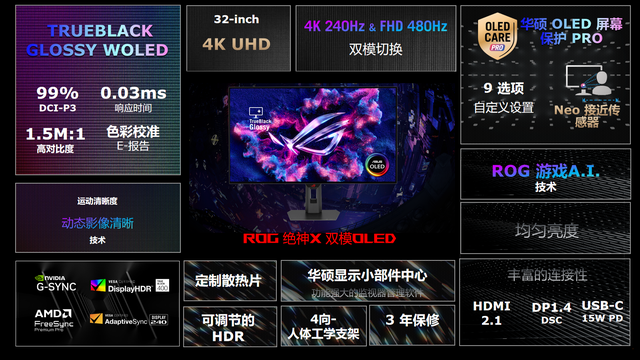 信仰觉醒！ROG绝神X 双模OLED电竞显示器 玩家战力全开！