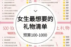 520情人节女生喜欢的礼物合集，不知道送什么礼物的可以参考一下图片