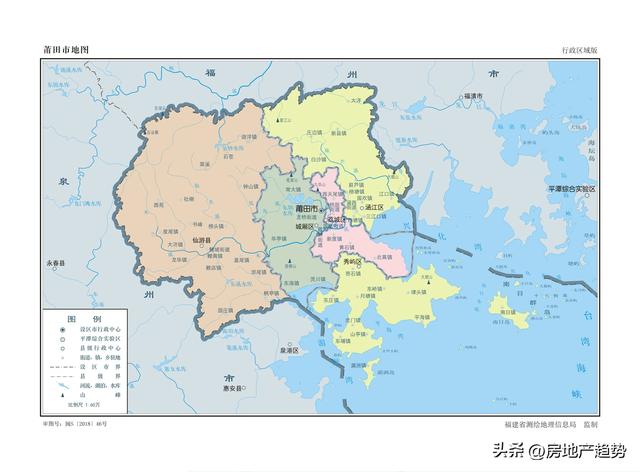 莆田市行政区划图