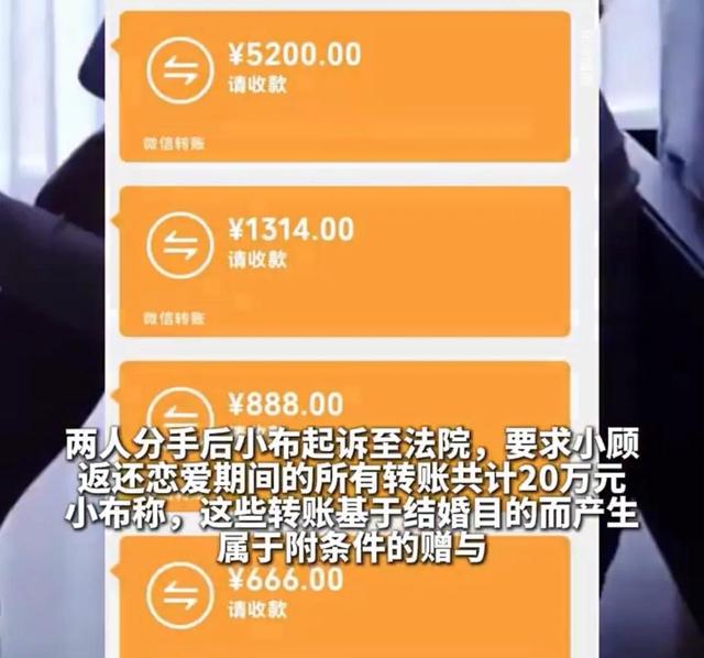 男人恋爱期间给女友转账20万，分手后闹上法庭，钱还能回来吗？