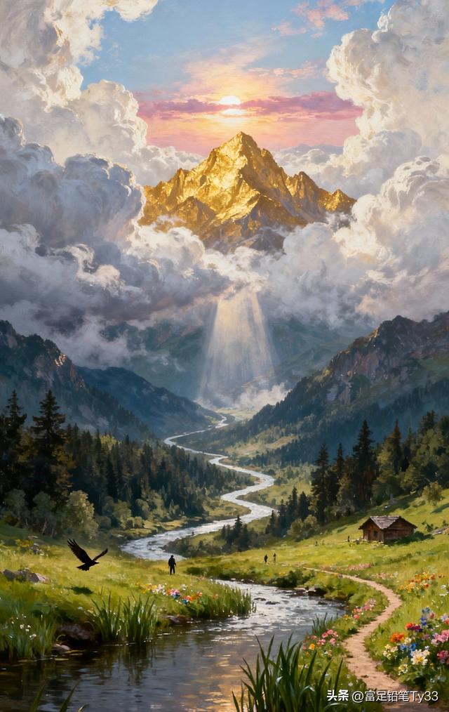 梦幻山川，骑马漫步，感受大自然的宁静与美好！