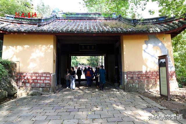 天童寺的高光时刻，禅意弥漫，东谷秋红