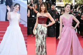 戛纳第六天，杨紫琼强行装嫩，韩素希仙气飘飘，张艺兴似精神小伙图片