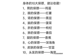 身体的十大保镖，建议收藏图片