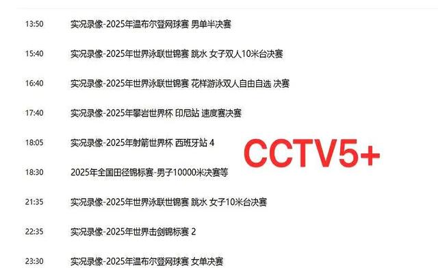 重要赛事！8月3日今晚1830中央5套CCTV5、CCTV+5直播节目表