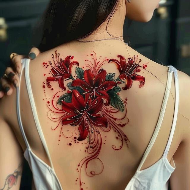 彼岸花纹身的含义是什么（彼岸花纹身 适合女生的漂亮彼岸花纹身图案）