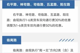 8月22日零点，山西省高速公路差异化收费政策调整了！图片