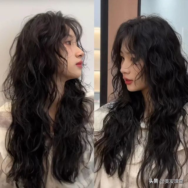 三种很流行的女生烫发发型， 慵懒蓬松很优雅，极具高级感