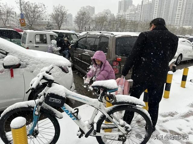 2025年冠县第一场冬雪