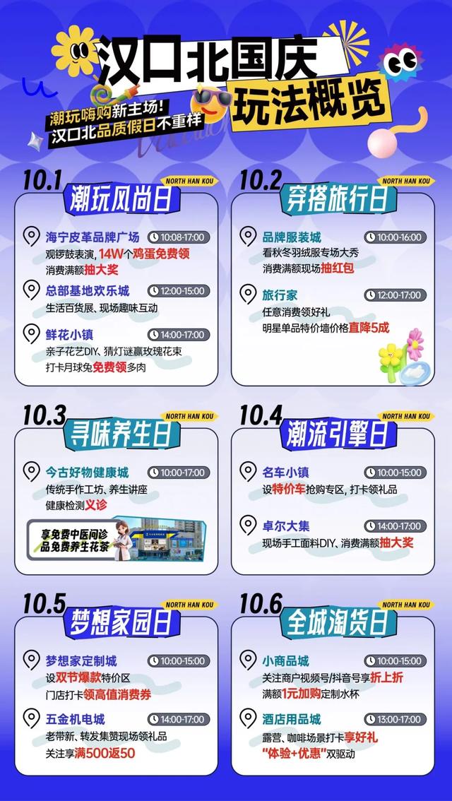 双节游黄陂,嗨玩乐购两不误!