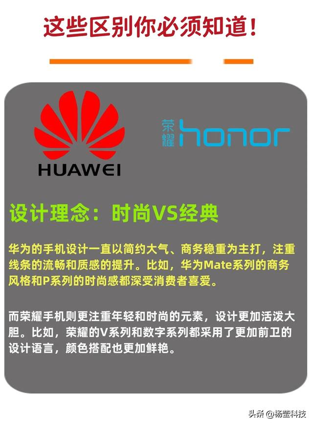 荣耀、华为手机差异盘点：系统、技术、定位等多方面对比