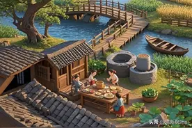 温馨的乡村小院，家人围坐笑语欢，田园生活乐无疆！图片