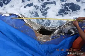 菲律宾傻眼了，海警船被撞出1.1米大洞，中方拖轮就位准备打捞图片