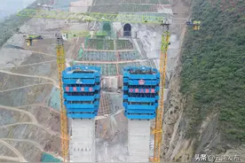 渝昆高铁洛泽河特大桥建设取得新进展图片