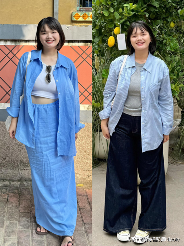 穿搭和身材无关！看“上海女生”就懂：又胖又矮，露肩露腿照样美