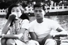 1950年，章含之和第一任丈夫洪君彦婚前合影，身份高贵，气质不凡图片