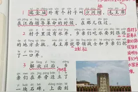 一年级语文下册，第二单元课文1《吃水不忘挖井人》课堂解析~图片