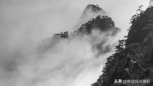 水墨黄山风光