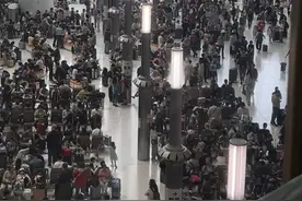 直击现场！香港放假4天，西九龙高铁站挤爆了！图片