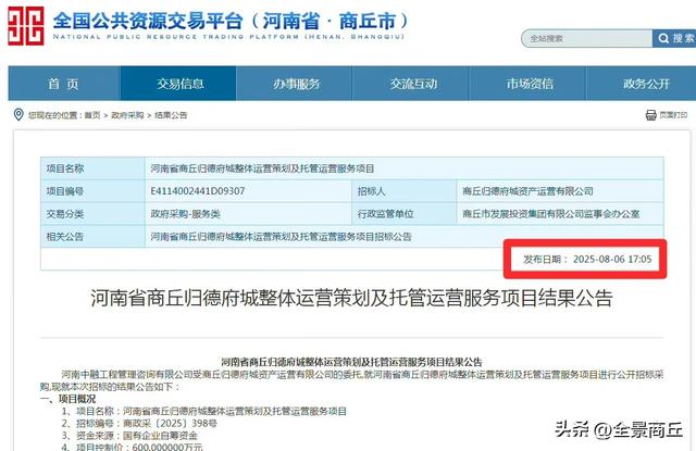 商丘归德府城被整体托管运营之拙见
