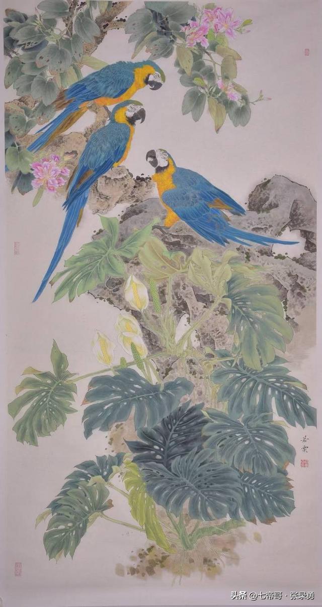 荣宝斋重磅推出杨若云大金袍画册——工笔花鸟藏尽自然灵秀