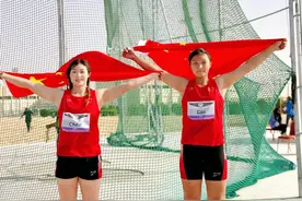 咸阳双姝闪耀亚洲！包揽链球冠亚军→图片