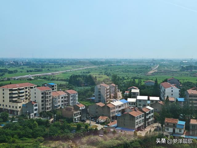 千年古城，云梦城东盛夏光影远眺