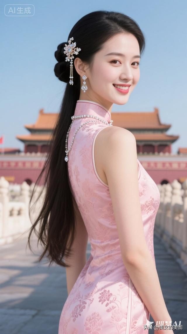 天安门旗袍女人风采