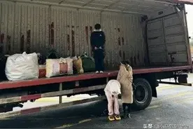 笑不活了！女生搬家喊来一辆7.6米的大货车，这妹子太有才了！图片