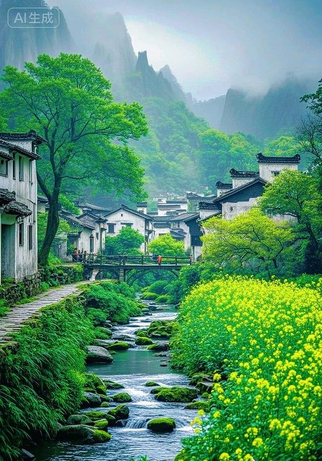 繁荫裹巷，石溪淌过旧时光